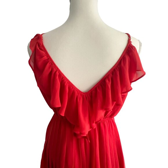 BCBGENERATION Orange Ruffle Sundress Size S NEW New without tags - Picture 7 of 8